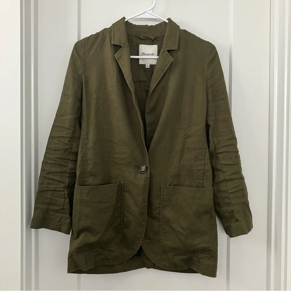 Madewell Linen Larsen Blazer - Picture 3 of 5